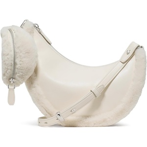 image:imagekate spade new york Womens Duo Crossbody BagCashew Milk and Faux Fur
